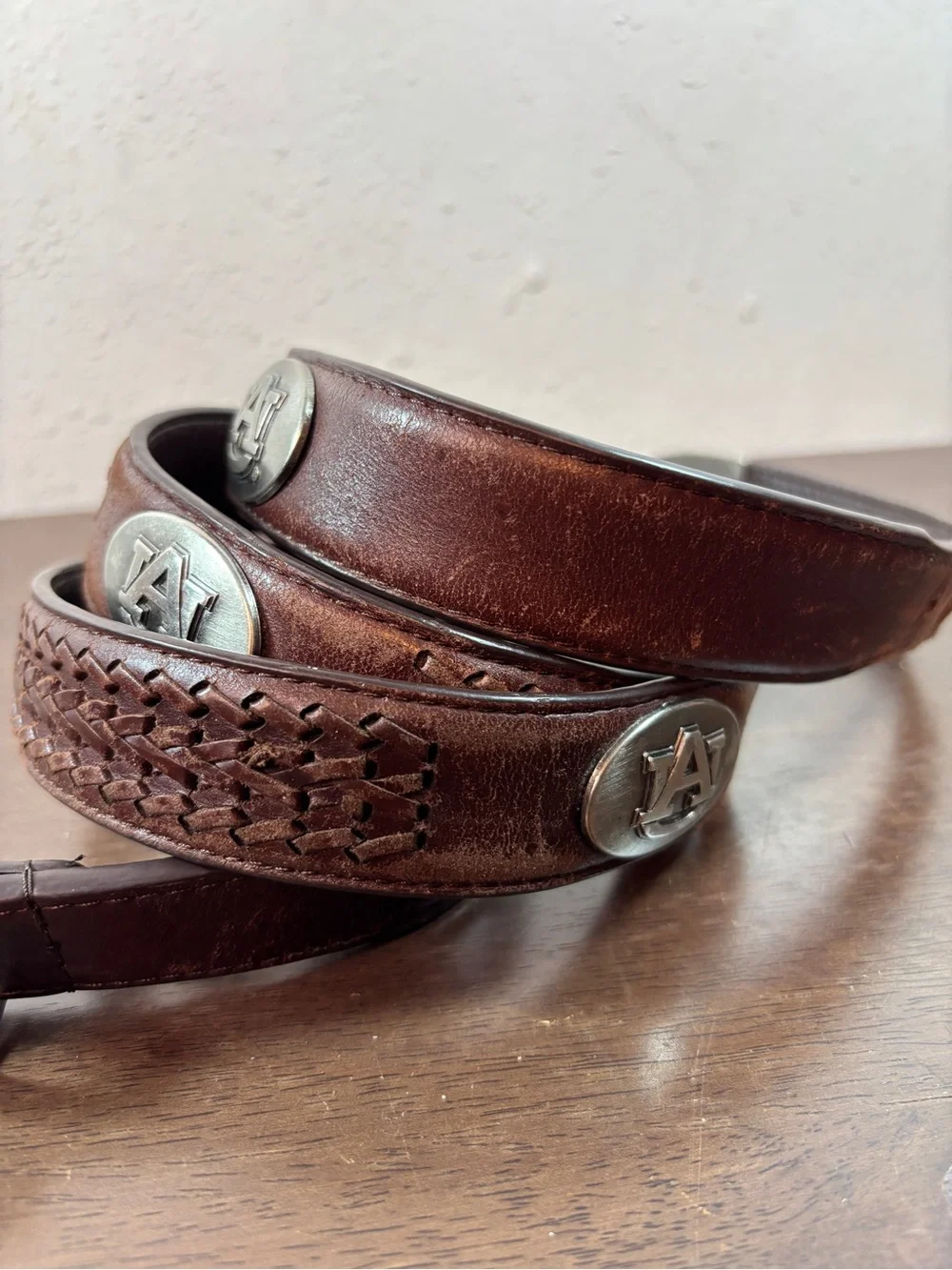 Auburn Tiger Men’s Collegiate Leather Belt